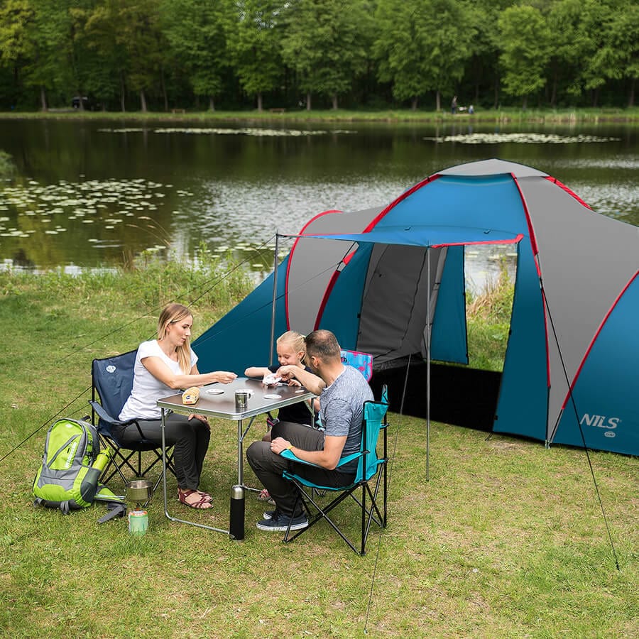 6 Vietų Turistinė Palapinė Nils Camp NC6031 Highland Atspari Lietui 4000 mm, 3 spalvos