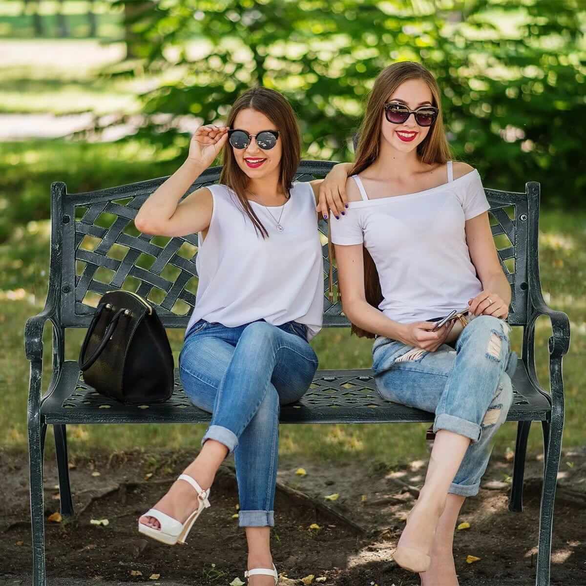 Aliumininis Sodo Suoliukas Su Persipynusiu Raštu