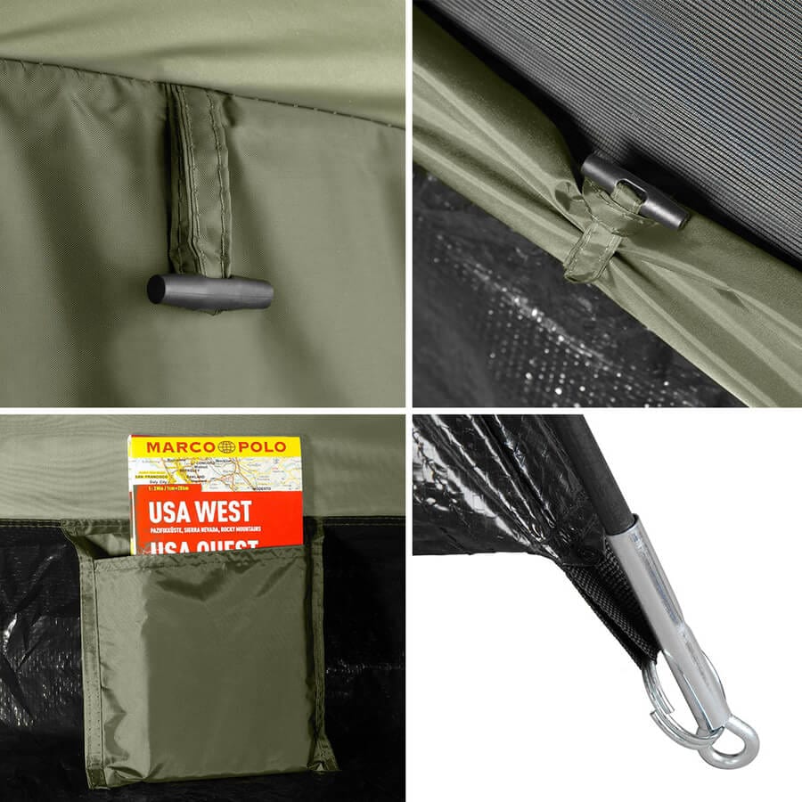 Dvivietė Žyginė Palapinė Nils Camp NC6010 Hiker 3000 mm Atspari Lietui