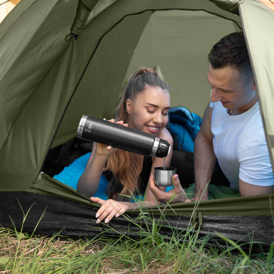 Dvivietė Žyginė Palapinė Nils Camp NC6010 Hiker 3000 mm Atspari Lietui
