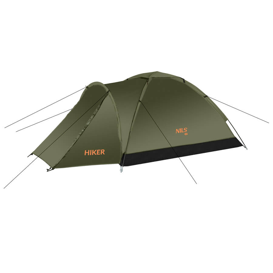 Dvivietė Žyginė Palapinė Nils Camp NC6010 Hiker 3000 mm Atspari Lietui