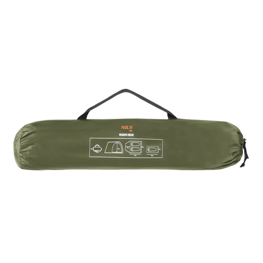 Dvivietė Žyginė Palapinė Nils Camp NC6010 Hiker 3000 mm Atspari Lietui