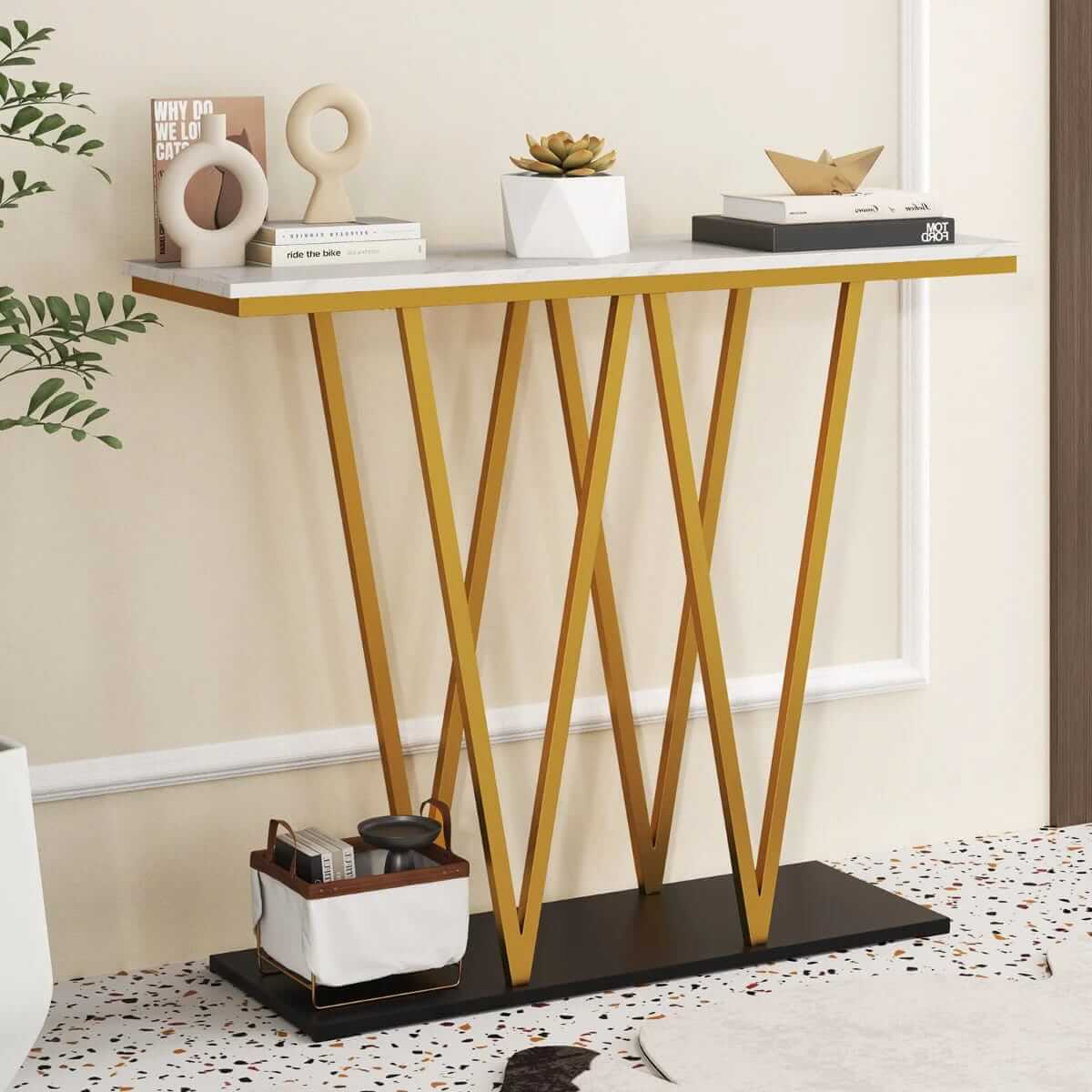 Elegantiška Prieškambario Konsolė 100x30 cm
