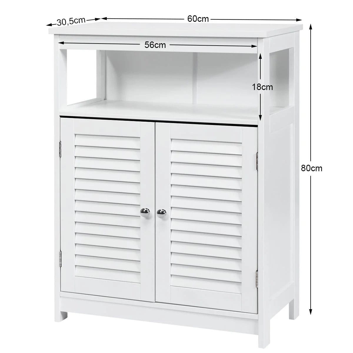 Classic Vertical Bathroom Cabinet With Shelf