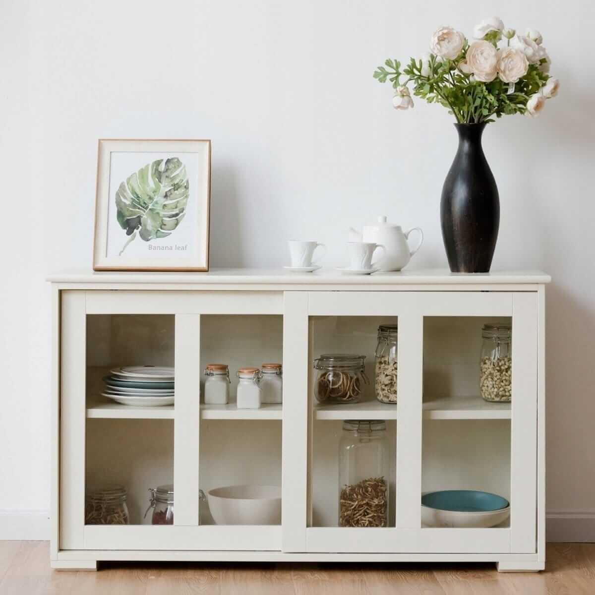Wooden 4-Level Sideboard 80 X 24 X 119.5 Cm