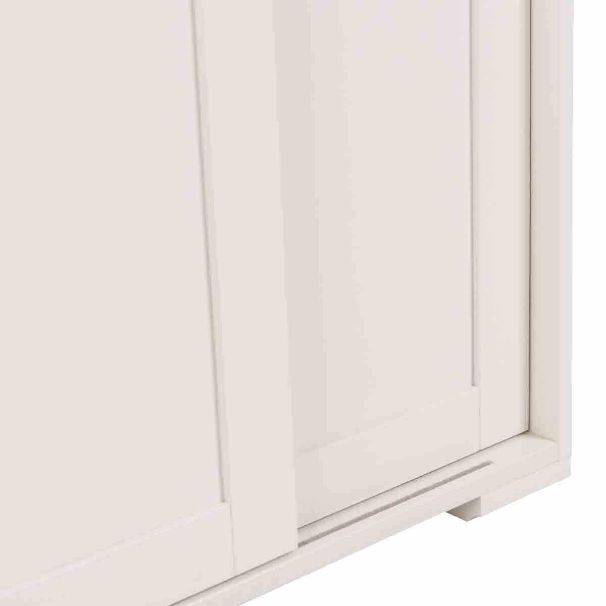 Komoda Su Stumdomomis Durelėmis Balta 106,5 × 60 × 33 cm