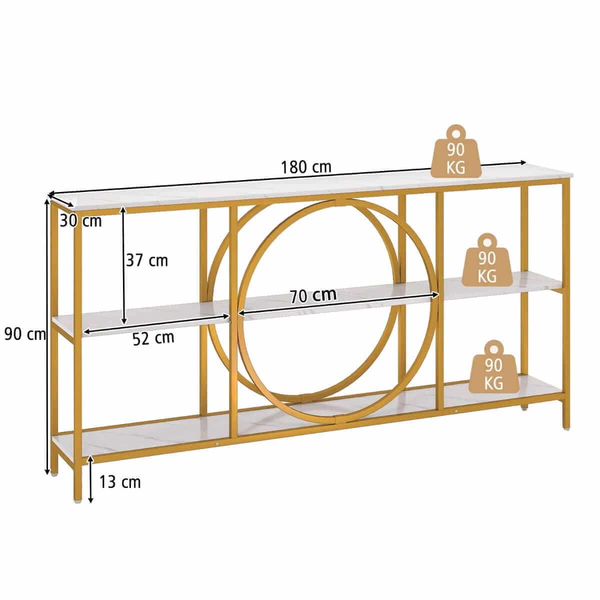 Elegantiškas Ir Funkcionalus Konsolinis Stalas 180 cm
