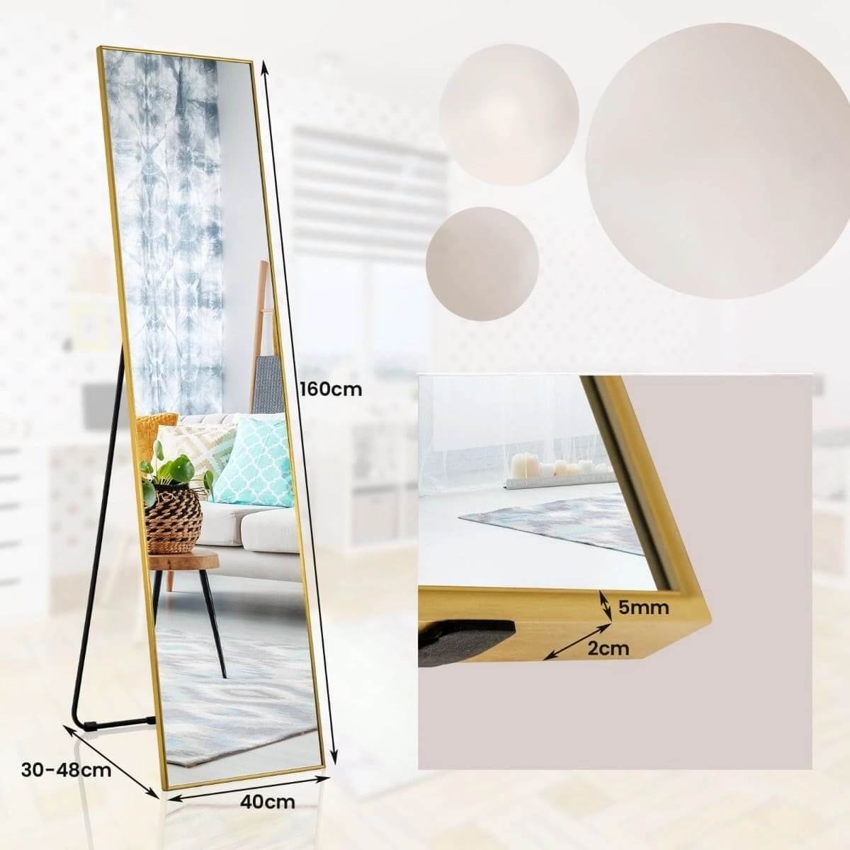 Jewelry And Accessories Cabinet With Mirror 156 × 37 × 46 cm