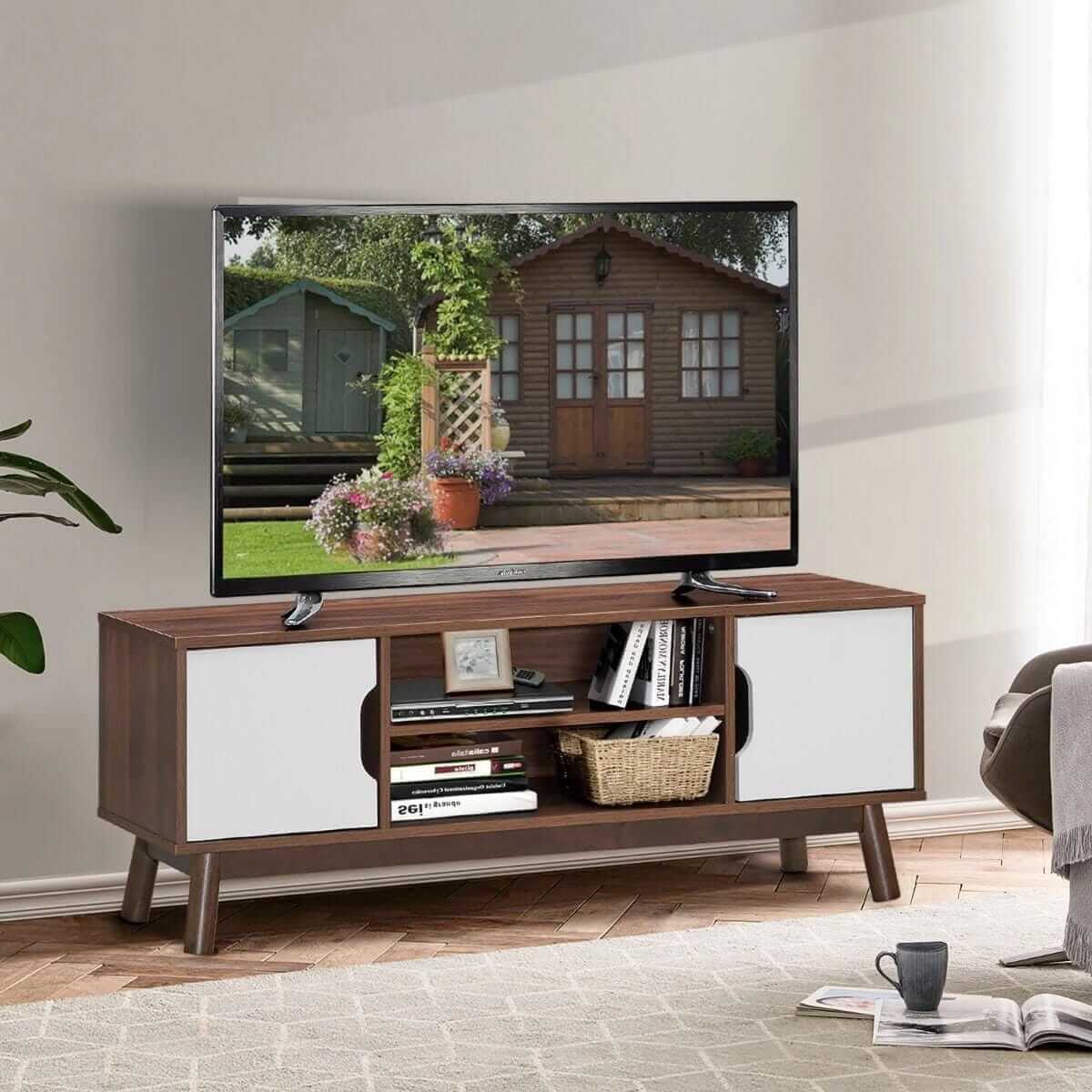 Wooden TV cabinet Chest of drawers 120 X 39 X 31.5 cm