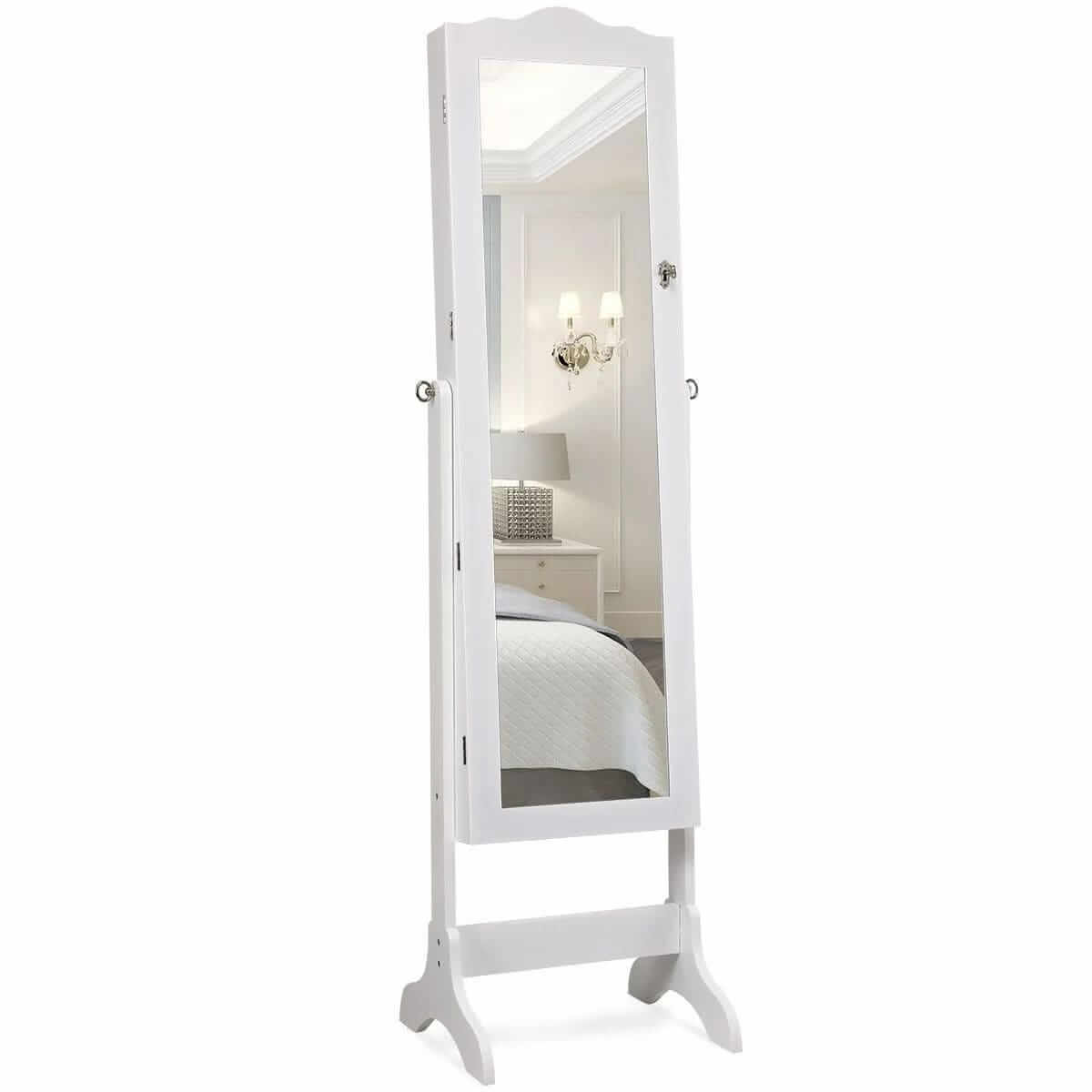 Jewelry Cabinet Mirror With LED lights 160 × 41.5 × 37 cm