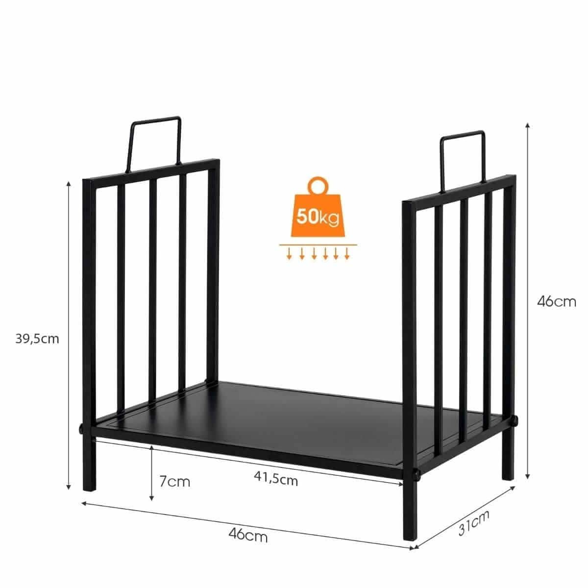 Plieninis Stabilus Stovas Malkoms Laikyti 50 kg Apkrova