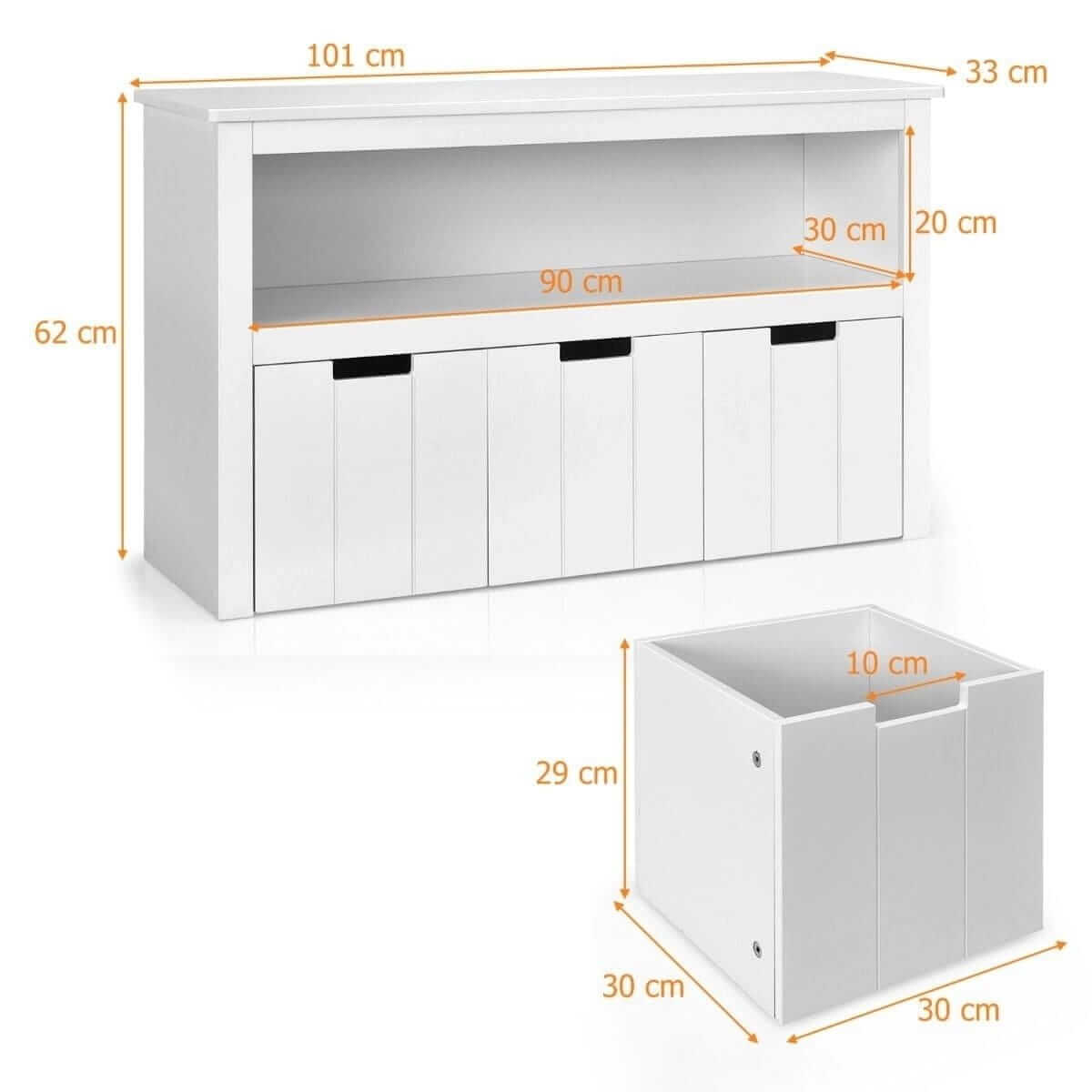 Bathroom Cabinet Dresser With Shelves Classic