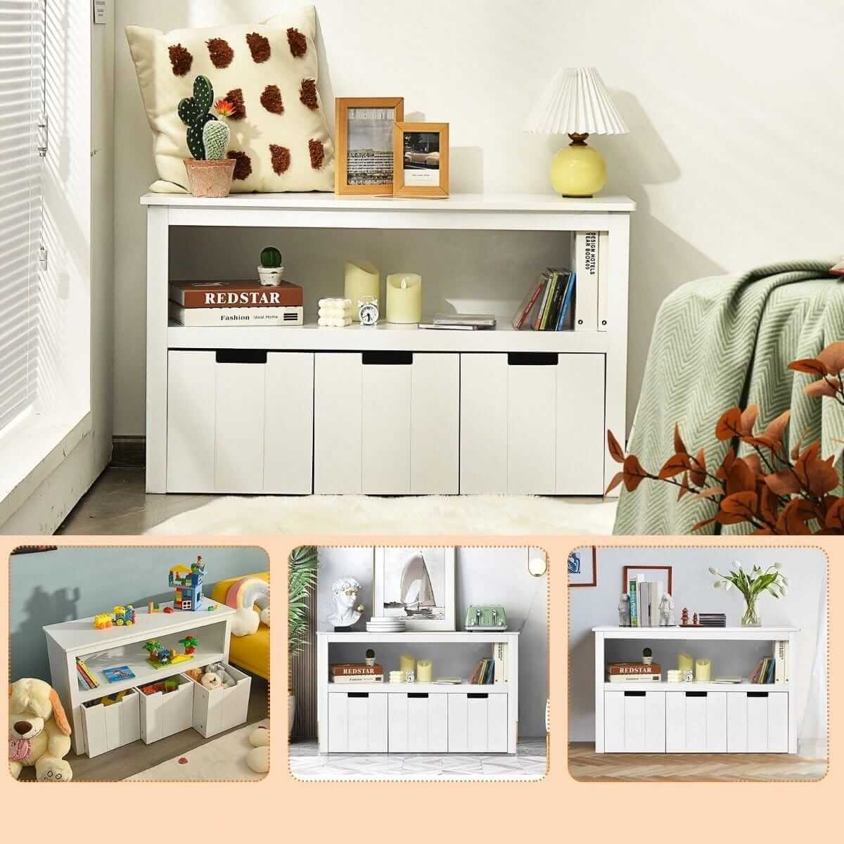 Bathroom Cabinet Dresser With Shelves Classic