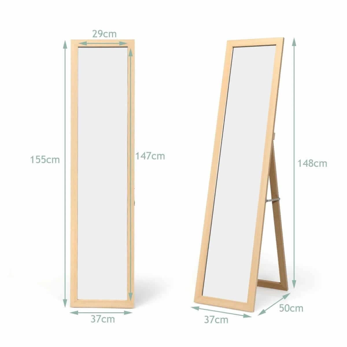 Jewelry And Accessories Cabinet With Mirror 156 × 37 × 46 cm