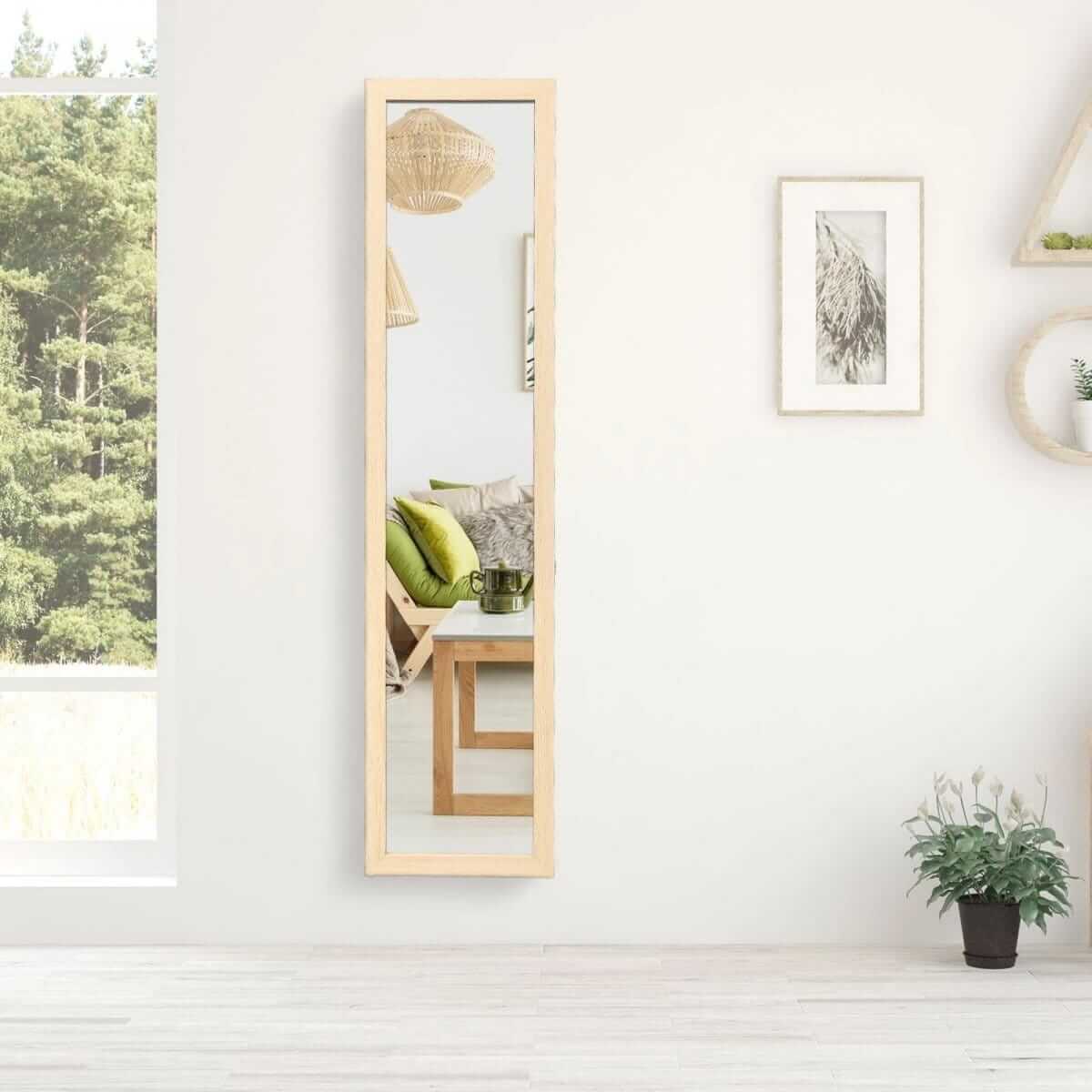 Jewelry And Accessories Cabinet With Mirror 156 × 37 × 46 cm