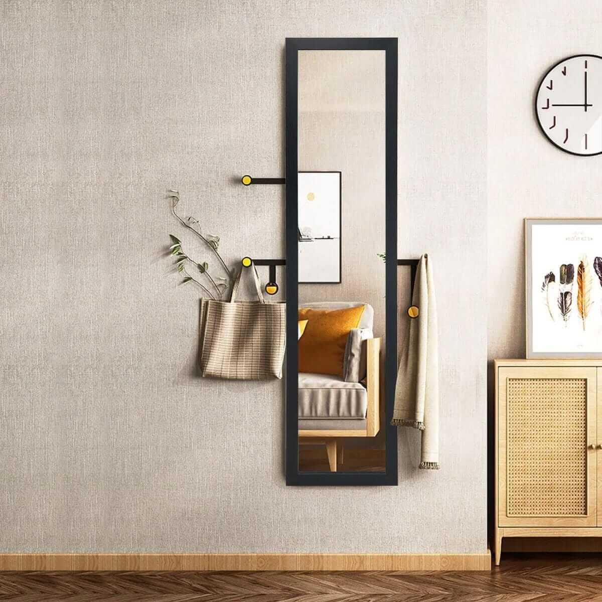 Jewelry And Accessories Cabinet With Mirror 156 × 37 × 46 cm