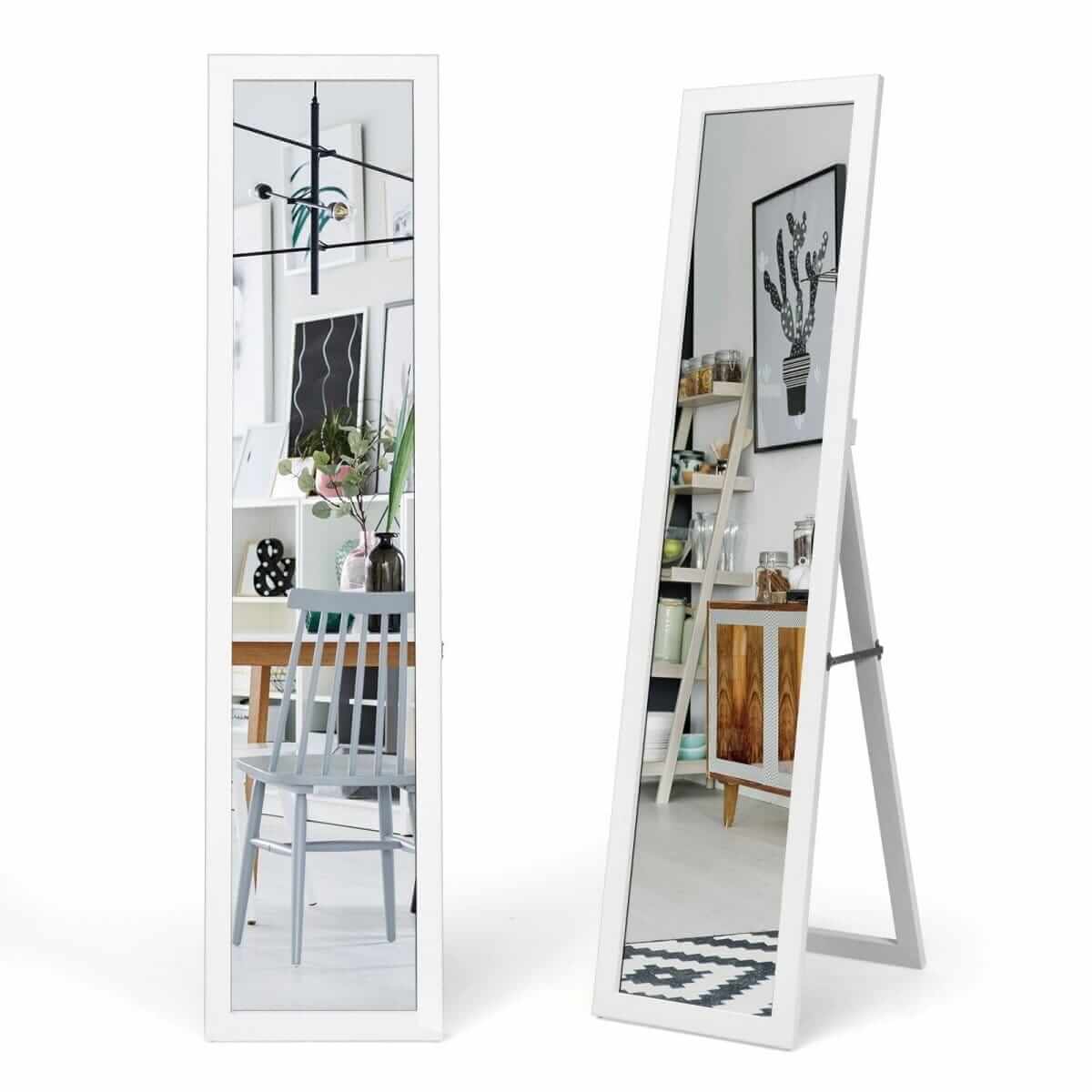 Jewelry And Accessories Cabinet With Mirror 156 × 37 × 46 cm
