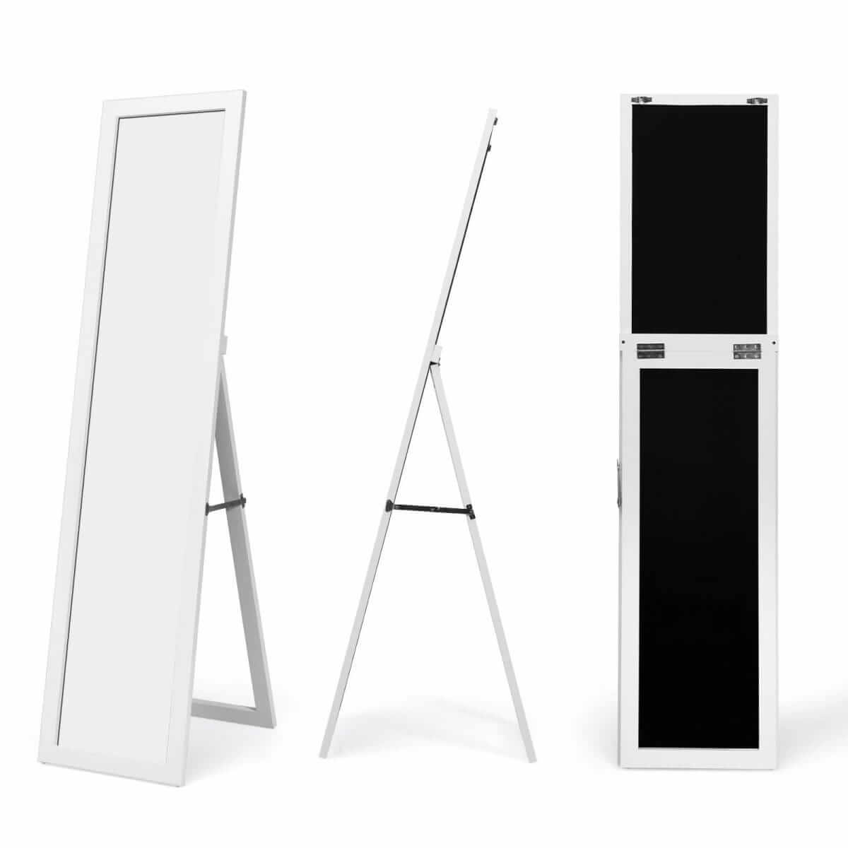Jewelry And Accessories Cabinet With Mirror 156 × 37 × 46 cm