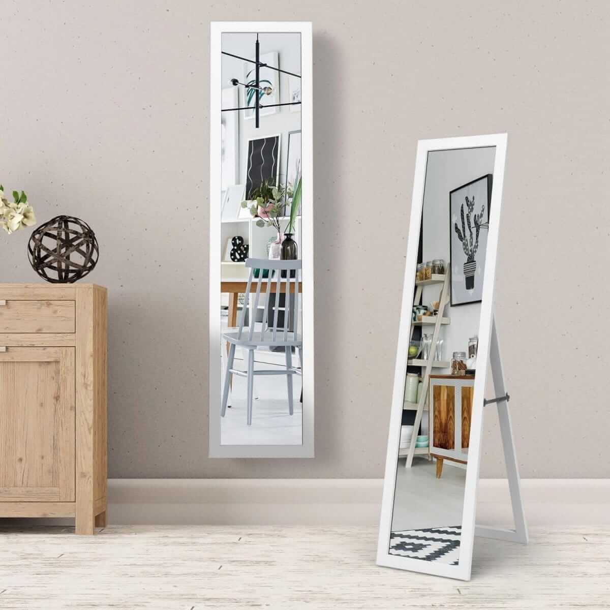 Jewelry And Accessories Cabinet With Mirror 156 × 37 × 46 cm