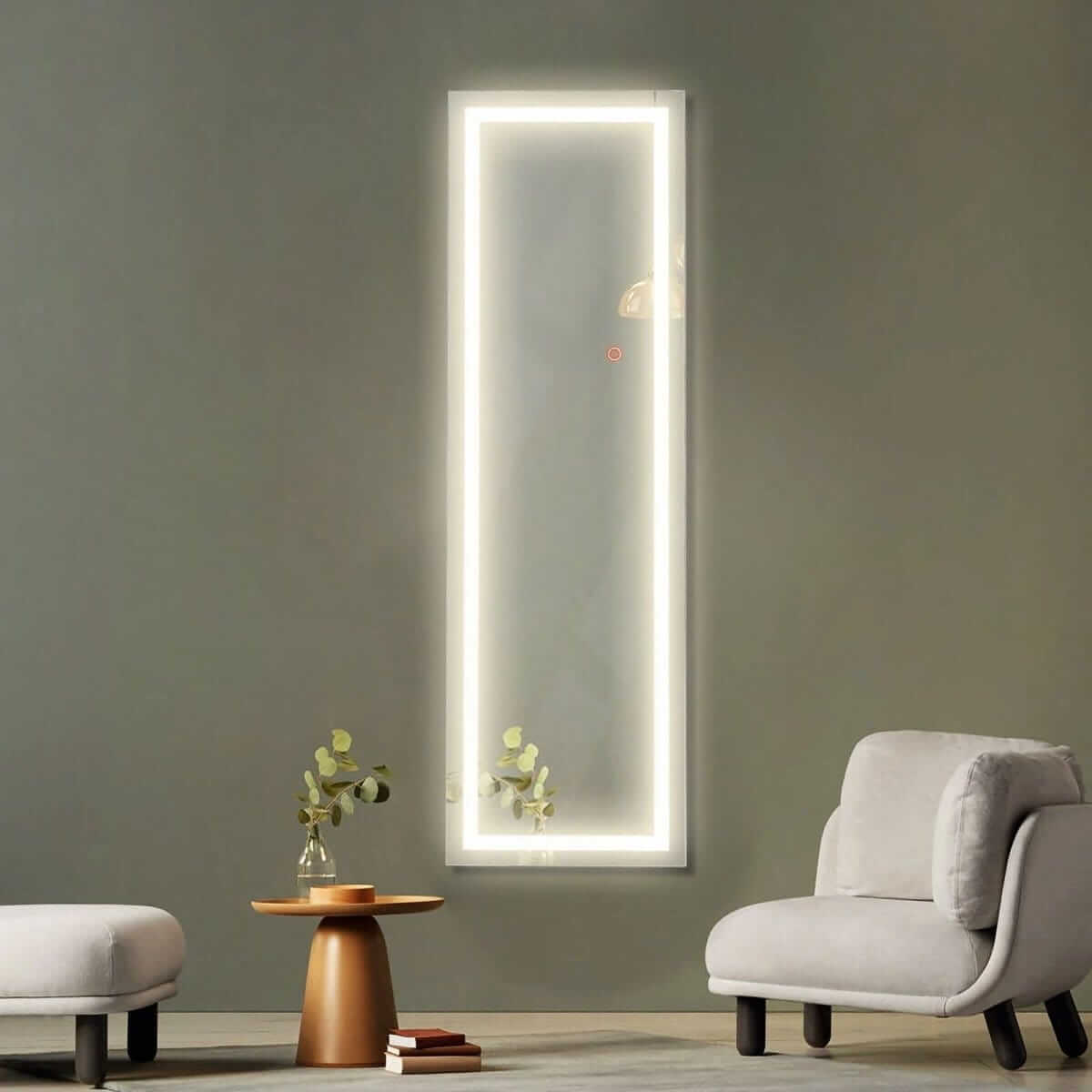 Jewelry And Accessories Cabinet With Mirror 156 × 37 × 46 cm