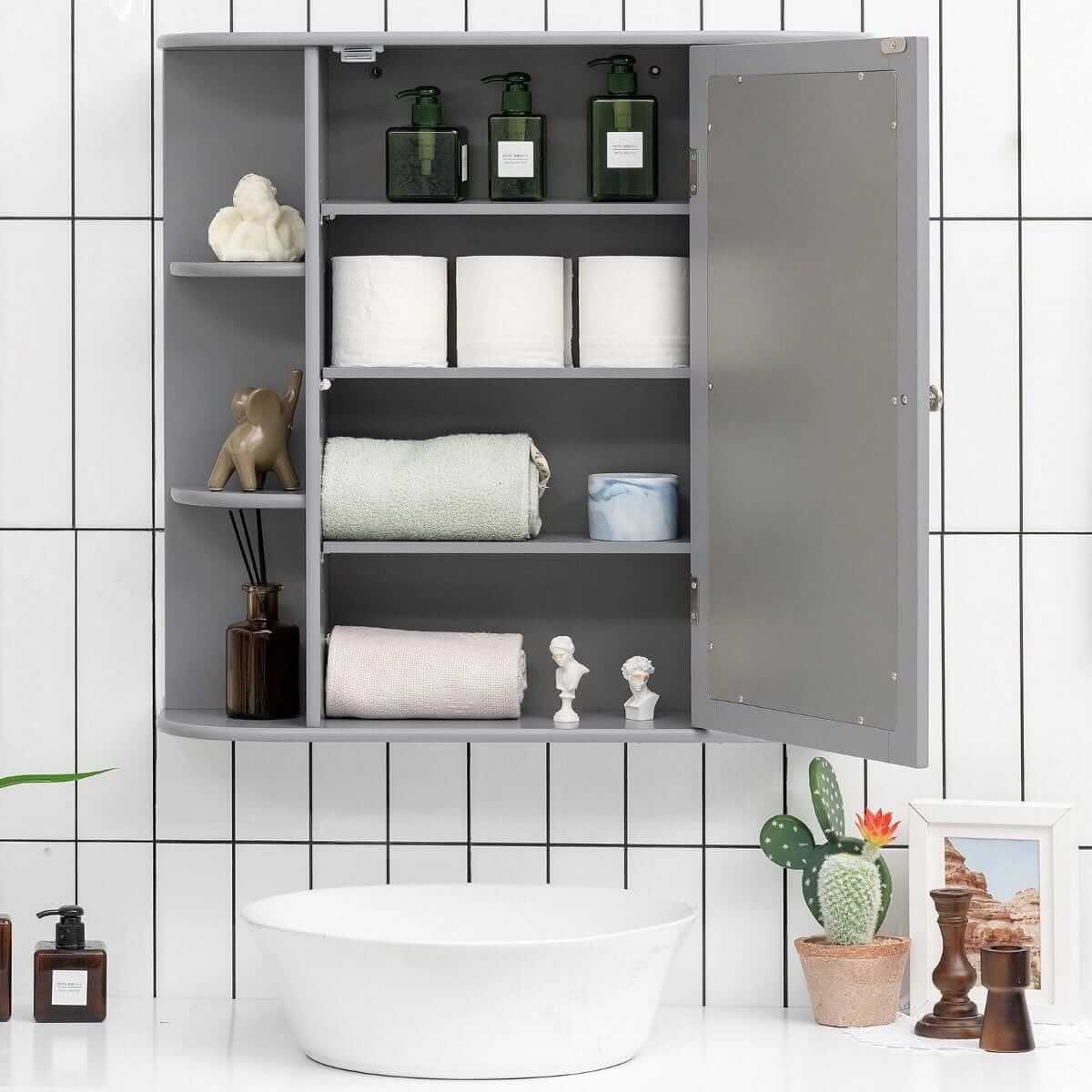 Jewelry And Accessories Cabinet With Mirror 156 × 37 × 46 cm