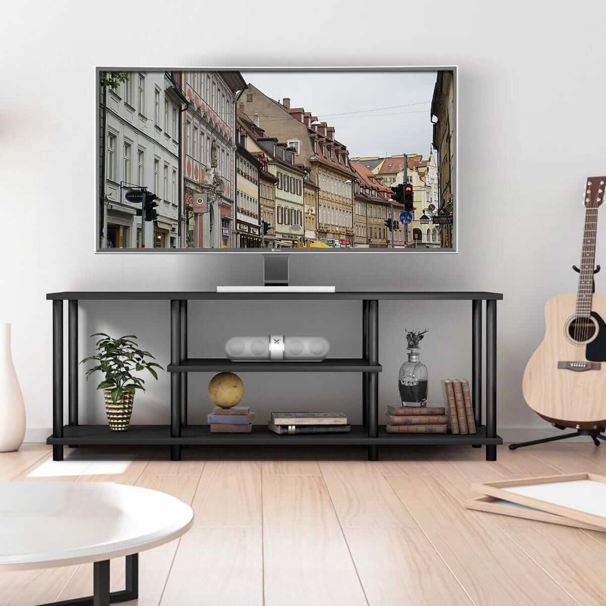 3 Pakopų TV Konsolinis Staliukas 110,5 x 29 x 41 cm