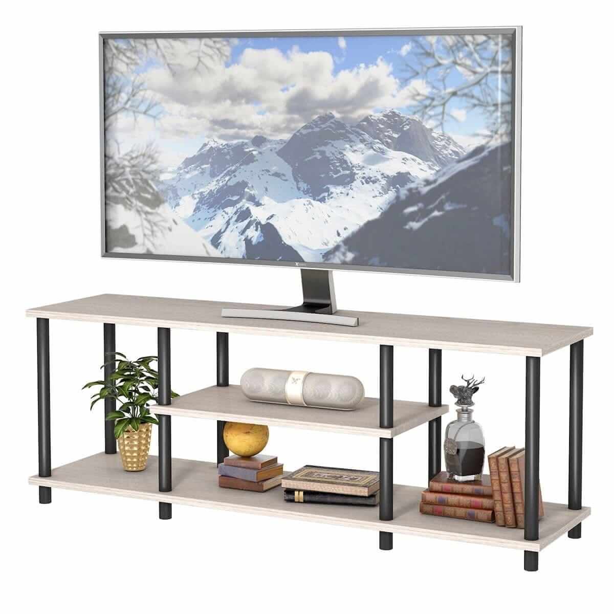 3 pakopų TV konsolinis staliukas 110,5 x 29 x 41 cm