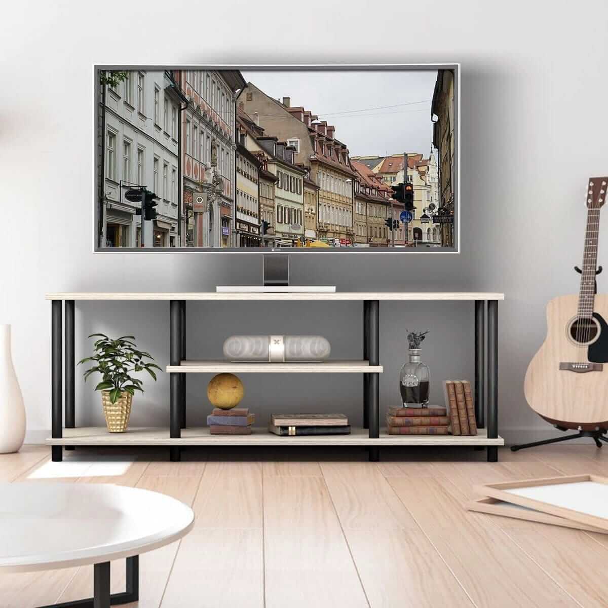 3 pakopų TV konsolinis staliukas 110,5 x 29 x 41 cm