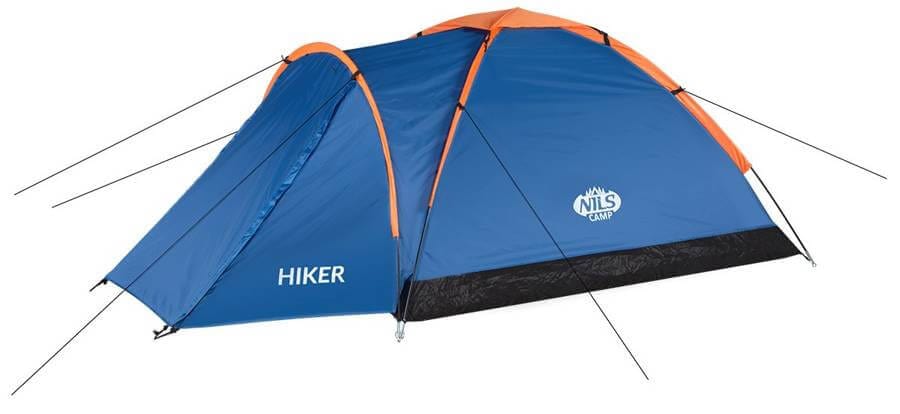Dvivietė Žyginė Palapinė Nils Camp NC6010 Hiker 3000 mm Atspari Lietui, Mėlyna