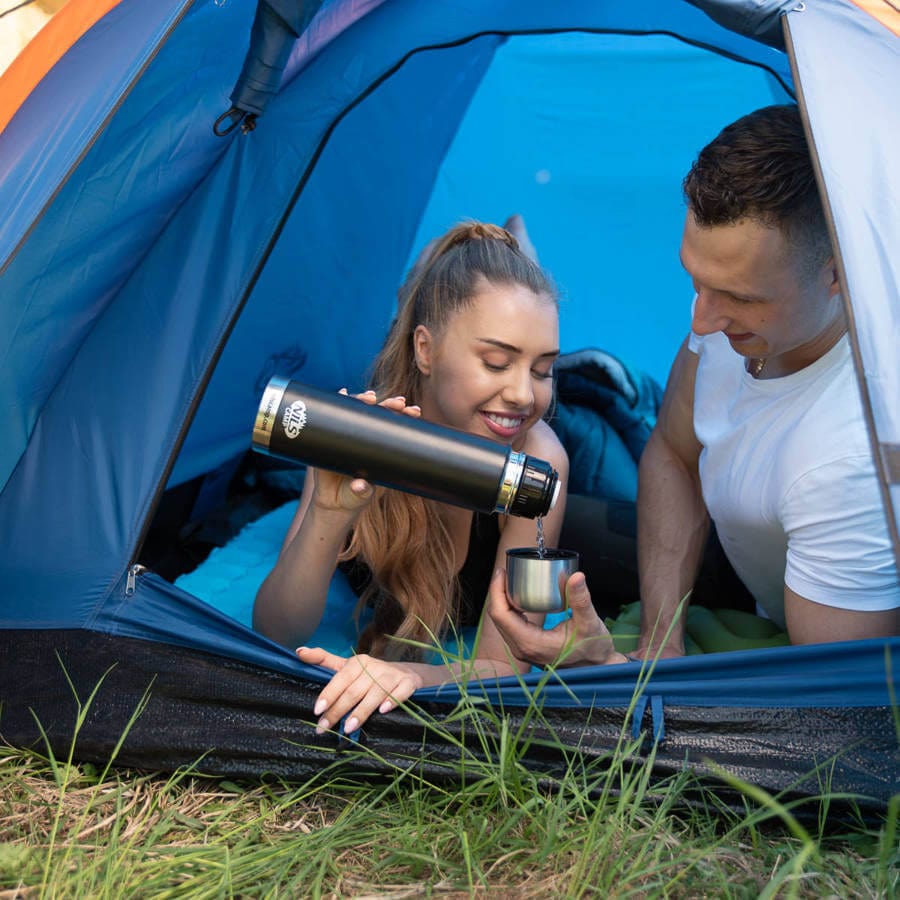 Dvivietė Žyginė Palapinė Nils Camp NC6010 Hiker 3000 mm Atspari Lietui, Mėlyna