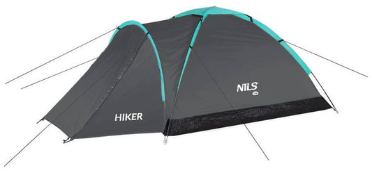 Dvivietė Žyginė Palapinė Nils Camp NC6010 Hiker 3000 mm Atspari Lietui, Pilka