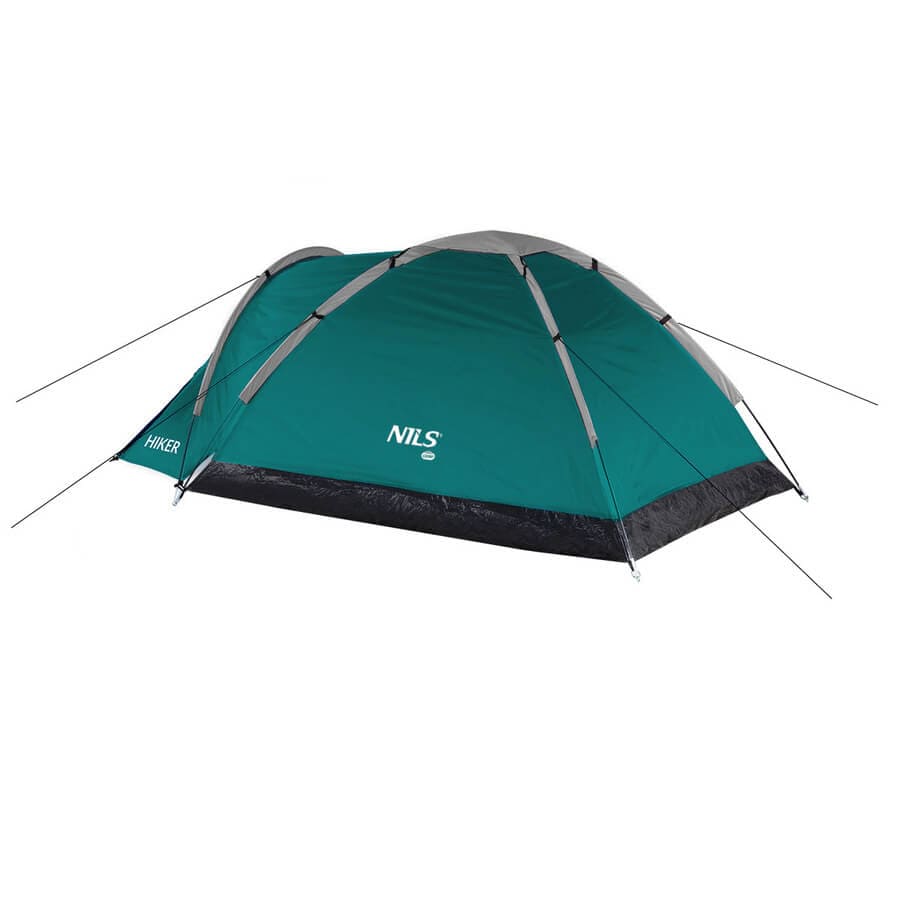 Dvivietė Žyginė Palapinė Nils Camp NC6010 Hiker 3000 mm Atspari Lietui, Žalia