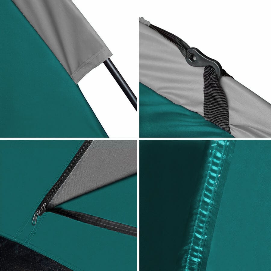 Dvivietė Žyginė Palapinė Nils Camp NC6010 Hiker 3000 mm Atspari Lietui, Žalia