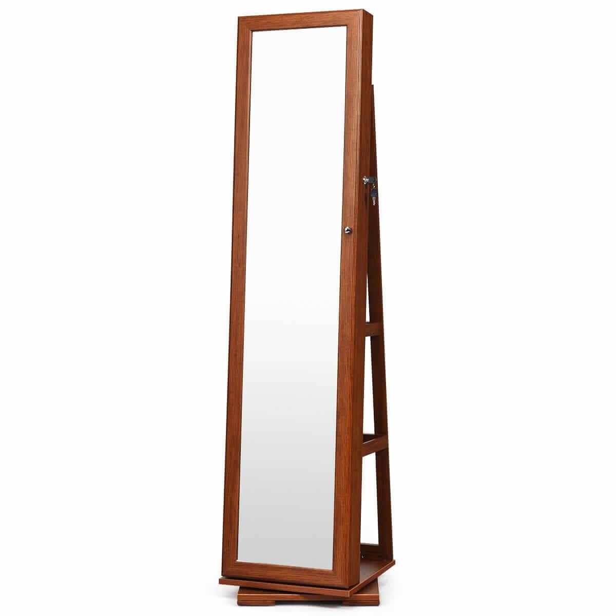 Mirror With Jewelry And Accessories Cabinet 161 × 39 × 39 cm