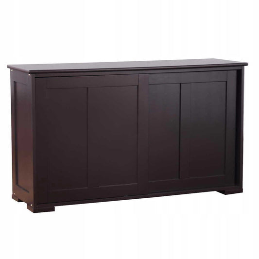 Chest of drawers with sliding doors
