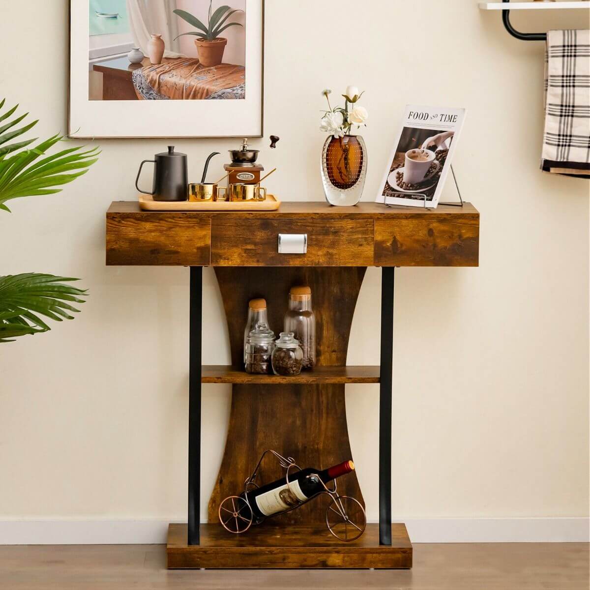 Bathroom Cabinet Dresser With Shelves Classic