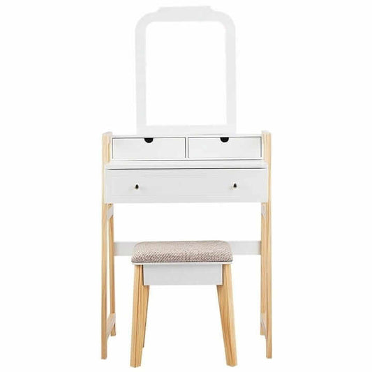 Dressing table with mirror and chair 64 x 41 x 137 cm