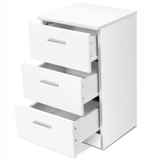 Naktinės Spintelės Komoda Su 3 Stalčiais