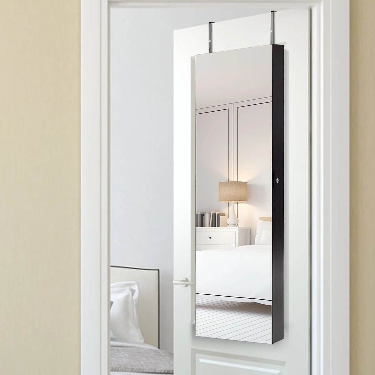 Jewelry And Accessories Cabinet With Lighting And Mirror 138 × 35.6 × 10 cm