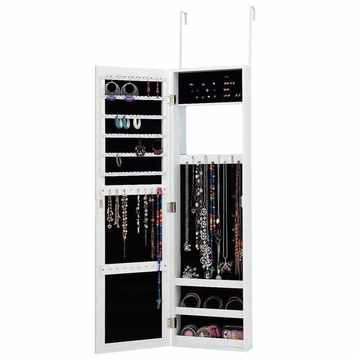 Hanging Mirror With Jewelry And Accessories Cabinet 110 × 31.5 × 8.5 cm