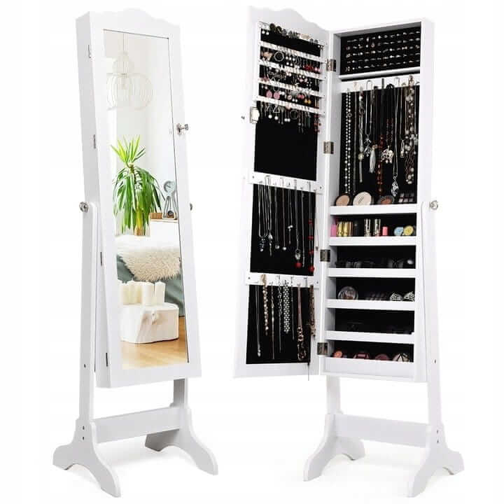 Mirror With Jewelry And Accessories Cabinet 160 x 37 x 45 cm