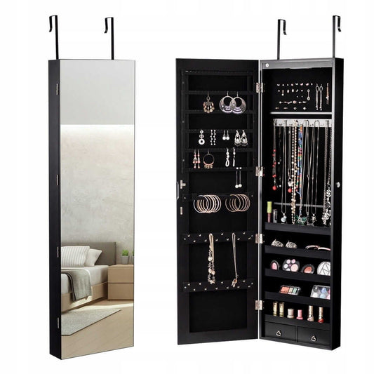 Jewelry And Accessories Cabinet With Mirror 138 × 35.6 × 10 cm