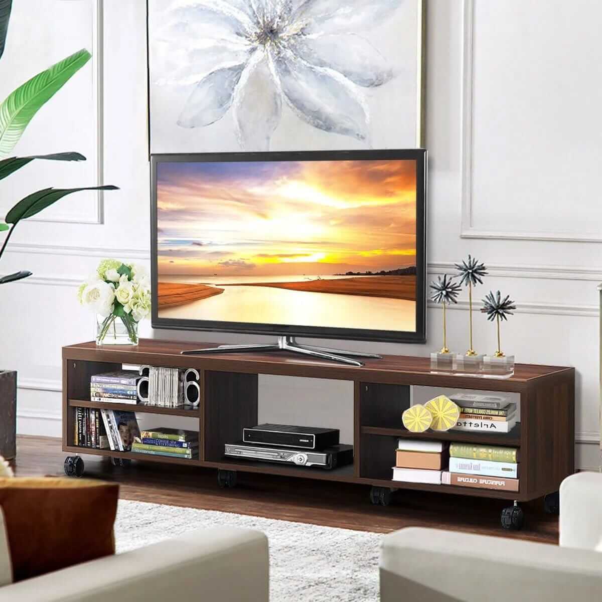 TV Staliukas Spintelė Su Pertvaromis 150 × 32 × 40 cm