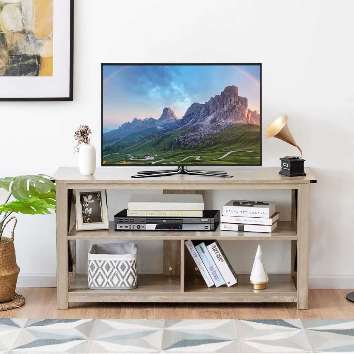 3 pakopų TV Staliukas Spintelė 120 × 60 × 40 cm