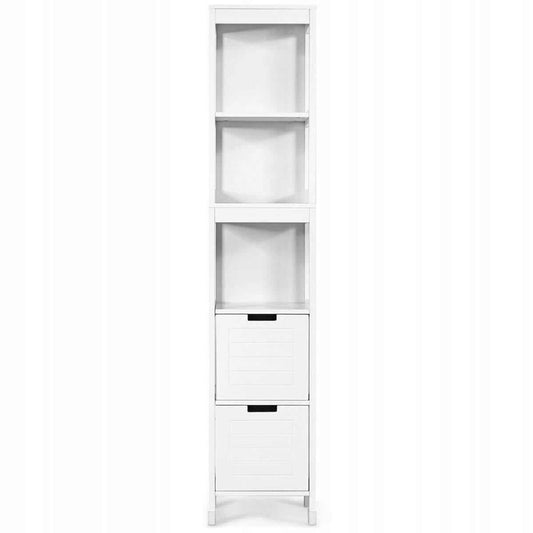 Cabinet - Bathroom Tower With Baskets 5 Shelves