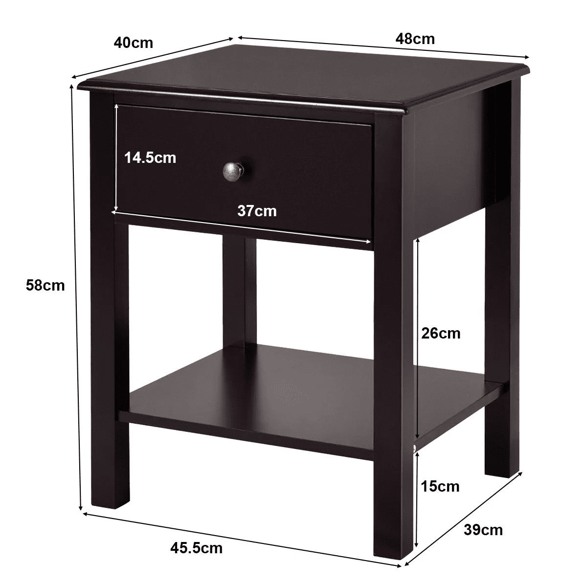 Bathroom Cabinet Dresser With Shelves Classic