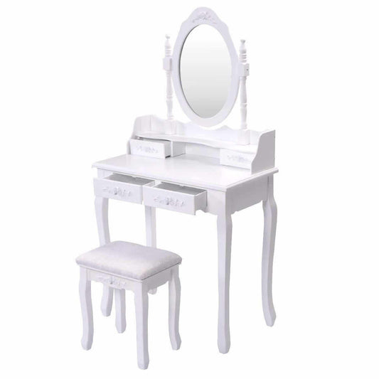 Dressing table with mirror and chair 74 X 40 X 145 cm