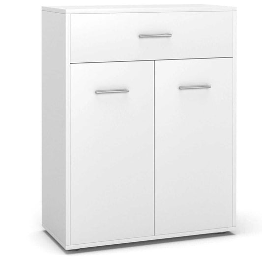 Bathroom Cabinet With Doors And Drawer 60 X 29 X 82 Cm