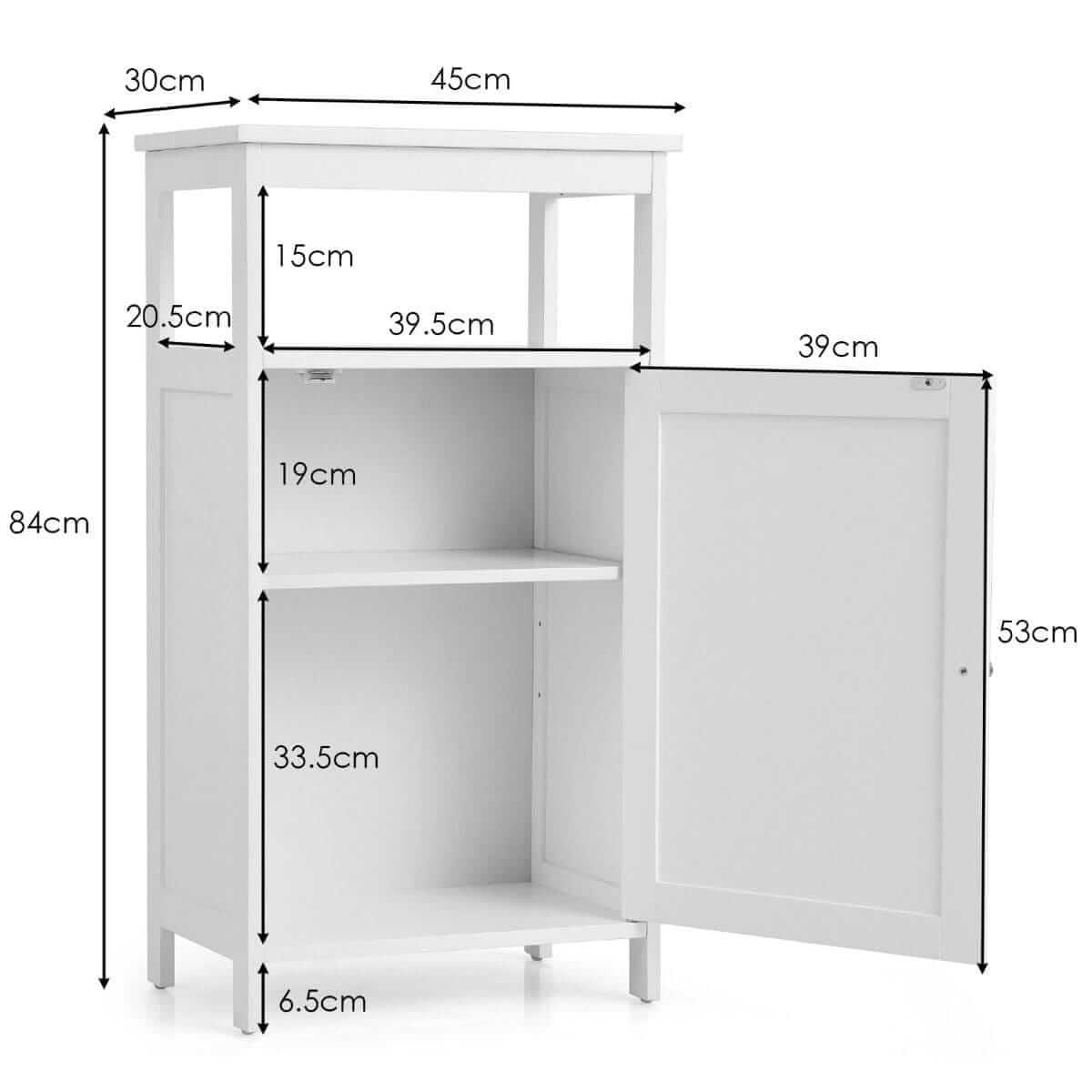 Bathroom Cabinet Dresser With Shelves Classic