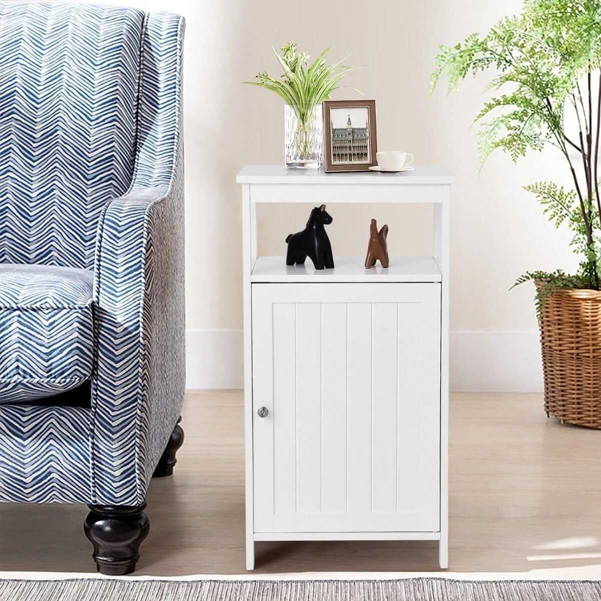 Bathroom Cabinet Dresser With Shelves Classic